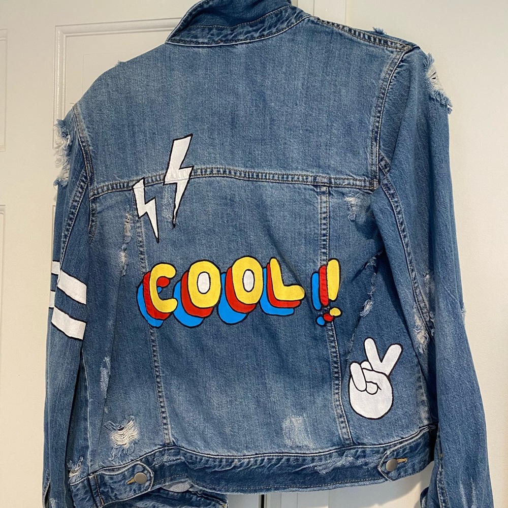 One of a kind jean jacket!